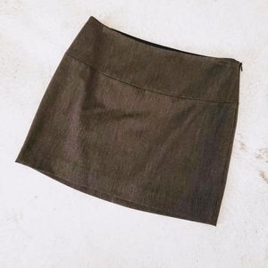 Express Grey Mini Skirt Size: 2